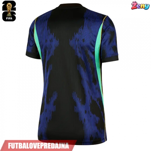 Lacne Ženy Futbalové dres Brazília MS 2026 Krátky Rukáv - Preč